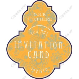 Custom Floral Invitation Card Template