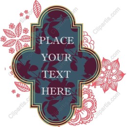 Elegant Floral Customizable Emblem