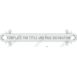 Elegant Vintage Template for Title and Page Decoration