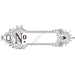 Vintage Style Number Label