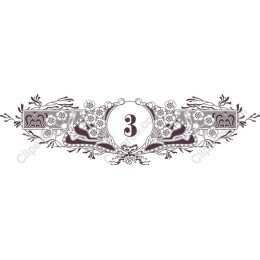 Elegant Vintage Floral Number 3