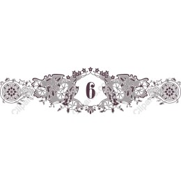 Elegant Vintage Floral Number 6