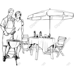 Summer BBQ Couple
