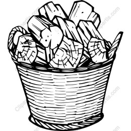 Rustic Wooden Log Bucket