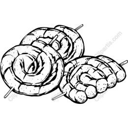 Delicious Skewered Meat Rolls
