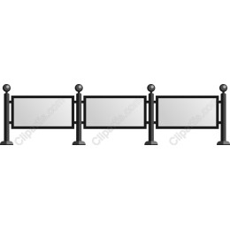 Elegant Three-Panel Fence