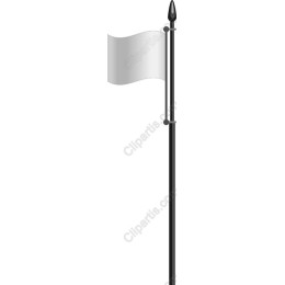 Minimalist Black and White Flag