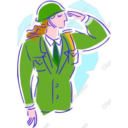 Military Officer Saluting