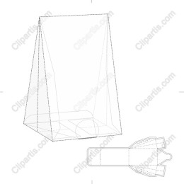 Triangular Gift Bag Template