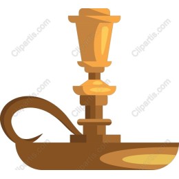 Ornate Oil Lamp