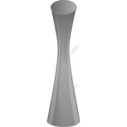 Sleek Gray Vase