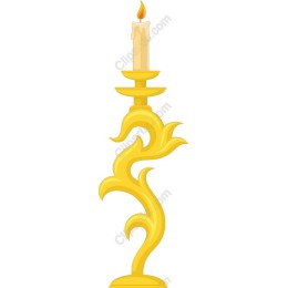 Ornate Golden Candlestick