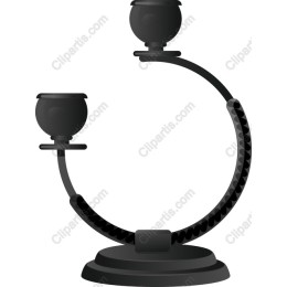 Black Candle Holder