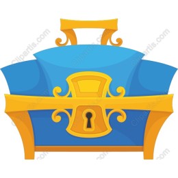 Elegant Blue Treasure Chest