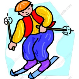 Cheerful Skier