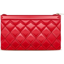 Red Quilted Cosmetic Bag