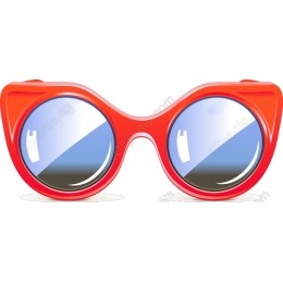 Red Cat-Eye Sunglasses