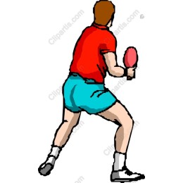 Vibrant Table Tennis Player