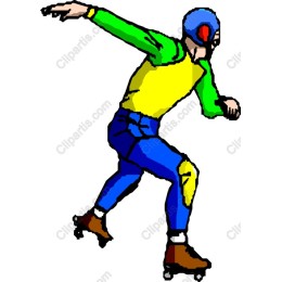 Vibrant Roller Skater