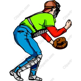 Vibrant Baseball Catcher