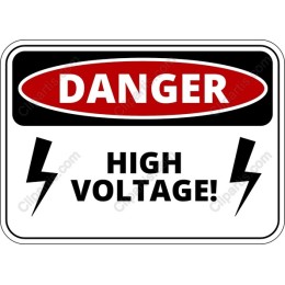 High Voltage Danger Sign