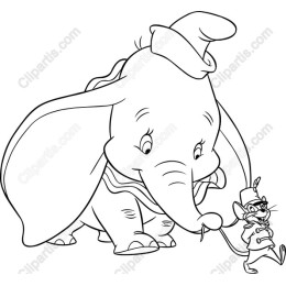 Charming Elephant and Mouse
