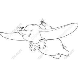 Whimsical Flying Elephant