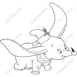 Dumbo Whimsical Flying Elephant