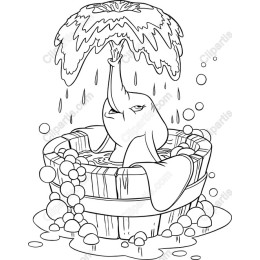 Playful Elephant Tub