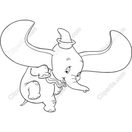 Playful Baby Elephant Drawing