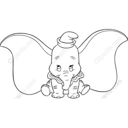 Dumbo - Adorable Elephant Drawing