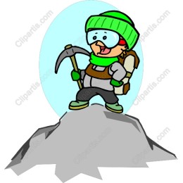 Adventurous Child Mountaineer