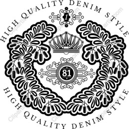 High Quality Denim Style Emblem