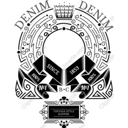 Vintage Denim Banner