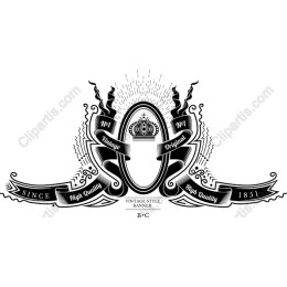 Vintage Style Crown Banner