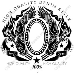 High Quality Denim Style Vintage Emblem
