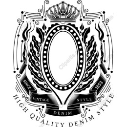 Vintage Denim Style Emblem