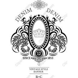 Vintage Denim Banner - Since 1853