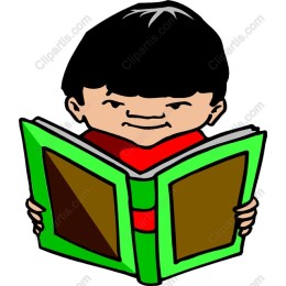 Playful Boy Reading