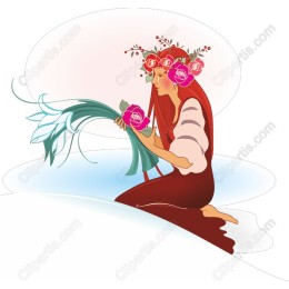 Floral Elegance Woman
