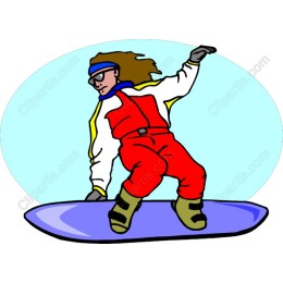 Vibrant Snowboarder