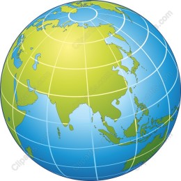 Stylized Earth Globe
