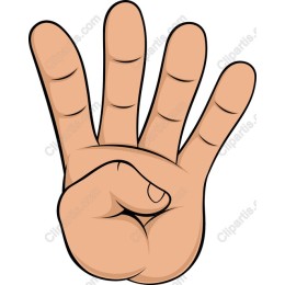 Four Finger Hand Gesture