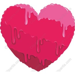 Dripping Pink Heart