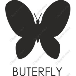 Elegant Black Butterfly