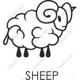 Adorable Cartoon Sheep