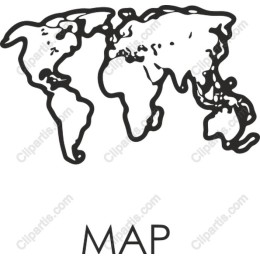 Elegant Hand-Drawn World Map