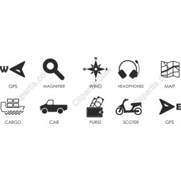 Travel and Navigation Icon Set
