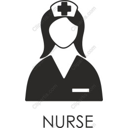 Caring Nurse in and