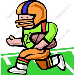 Energetic Football Player